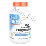 DOCTOR BEST MAGNESIUM 甘氨酸鎂螯合鎂 睡眠1 00MG*240粒