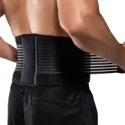 BraceUP Stabilizing Lumbar Lower Back Brace and Support Belt with Dual Adjust...