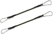 GOOHOCHY 2Pcs Elastic Clothesline Bungee Cord with Hooks Long Durable Strap for Outdoor Camping Luggage Binding Lightweight and Portable Heavy Duty Rope for Tent and Cargo