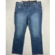 Jackson X Buffalo David Bitton Straight Jeans 38X32 Blue Distressed Stretch NEW