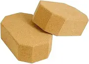 Natural Cork Octagon Yoga Blocks Brick Exercise 2 pcs Set Eco Non-Slip