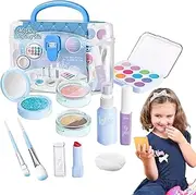 Kids Makeup Set for Girls | Washable Kids Makeup Kit | Princess Birthday Make up Toys | Princess Christmas Vanity and Accessories for Girl, Childrens Makeup Sets Kids Toys