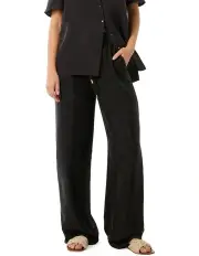 [Forever New] Emma Cupro Wide Leg Pants in Black Co-ord