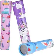 KOMBIUDA Interactive Educational Toy 3pcs Children's Paper Kaleidoscope Unique Boys and Girls Birthday Diverse Patterns