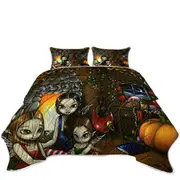 Fairy Christmas Fantasy Eve with Fairies Coverlet