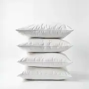 Royal Comfort Duck Feather Down Pillows 50 x 75cm Set Hotel Quality 4 Pack