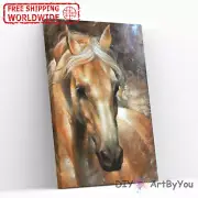 Paint By Numbers Kit Horse Animal Canvas Art Kids Oil Adult Home Beginner Framed