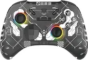 Fantech Multi-Platform Game Controller for PC/Mac/Windows/Switch/Tesla, Wireless Gamepad with Hall-Effect, EOS Pro Motion Sensor, Interchangeable Sticks/D-PAD (Black)