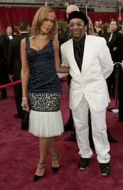 Tonya Lewis Lee Spike Lee at The 77th Academy Awards Red Carpet at- Old Photo