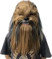 Chewbacca Headgear Full Face Mask Latex Cosplay Costume Props for Halloween Party