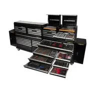 GearWrench 988 Piece Comboo Tool Kit + 4 x 28" Chests, 2 x 58" Trolleies & 2 x Side Cabinets - 77666