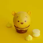 【PINTOO】84片立體杯子蛋糕拼圖 - TSUM TSUM系列 - 小熊維尼