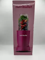 NutriBullet 500-Watt Mixer Blender Hot Pink 24oz & To Go Lid Rare Color