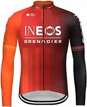 [RDCYCLIST] Winter Thermal Fleece Team Long Sleeve Cycling Jersey For Men,Warmer Road Bike Jacket Quick Dry Bicycle Clothing