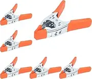 6-Pieces 6-inch Strong Spring Clamp Large Super Heavy Duty Spring Metal Orange - 2.5 inch Jaw Opening (6)