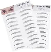 Baluue Natural Looking Imitation Eyebrows Temporary Transfer Stickers Easy to Use for Men Women Required