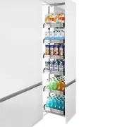 Elite Bistro Pull Out Pantry - 300mm Cupboard - 1700mm-2000mm Adjustable Height