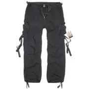 Brandit M-65 Vintage Pants, black, Size XL for Men