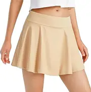 [Generic] Tennis Skirt for Women Pleated Golf Skort Athletic Shorts Skirts Workout Sports Skirts Casual Mini Skirt with Pockets