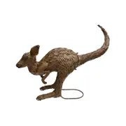 Willow & Silk Animal Figurine Large Rust Hopping Kangaroo