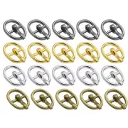 40Pcs Metal Roller Buckles, 5.5mm - 0.22" Sewing Mini Buckle (4Colors, 10mm)
