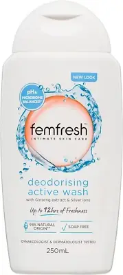 Deodorising Wash - with Ginseng Extract & Silver Ions - 12 Hours of Freshness -