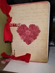 "Love Notes" Junk Journal Scrapbook USA Seller