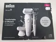 Braun Silk-épil 9 Wet & Dry Epilator (Silver) *AU STOCK* BRAND NEW