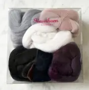 Hawthorn Merino Wool Bundle Felting Wool Tops - 5 Winter Colors 100g Total