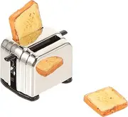 ERINGOGO Miniature Toaster for Dollhouse Decor 1:12 Scale Mini Bread Maker Toy Toy House Accessory