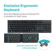 Mini Foldable Wireless Bluetooth Keyboard For PC Smartphone M0P6 C7C2 New L3V8