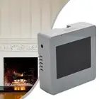 Sleek Battery Powered Thermostat Touch Button Design and Programmable Settings