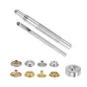 20 Sets Snap Fasteners Kit Metal with Tool 2 Colors