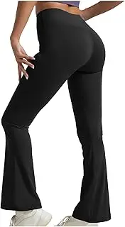 [wadyob] Flare Leggings for Women Bootcut Yoga Pants High Waist Butt Lifting Workout Leggings Stretch Activewear Pants