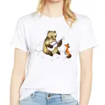 CUTE FUNNY ANIMAL T-SHIRTS卡通大尺碼親子裝可愛搞笑動物夏季T恤短T女短袖女T恤女生女上衣短袖夏