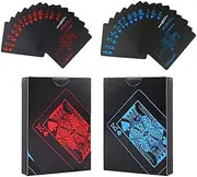 Playing Cards, Poker Cards, Waterproof PVC Card Decks, Suitable for Shuffling Machine, Party Game Fun Creative Gift Practical Magic Poker (1 Deck of Cards) (Blue)