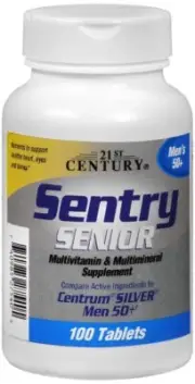 21st Century Sentry Senior Men's 50+ Multivitamin & Multimineral Tablets 100 EA