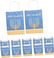 WEKAMOS 12pcs Hanukkah present Bags Multi Function Paper Bags for Festive Celebrations Chic and Beautiful Party Supply for Special Occasions and Thoughtful