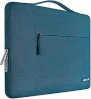 MOSISO Laptop Sleeve Compatible with MacBook Pro 16 inch 2023-2019 M3 A2991 M2 A2780 M1 A2485 A2141/Pro Retina 15 A1398, 15-15.6 inch Notebook, Polyester Multifunctional Briefcase Bag, Deep Teal