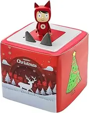 Soft Leather Christmas Protective Cover case Protective Films, Accessory for Tonies Toniebox, (Christmas case)