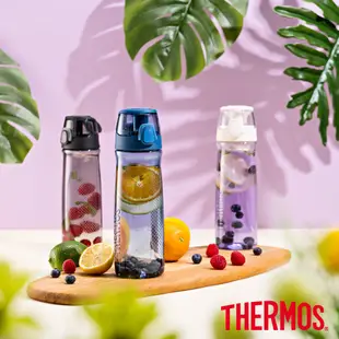 【THERMOS 膳魔師】彈蓋隨手瓶700ML(TCSD-700-TS) 白色