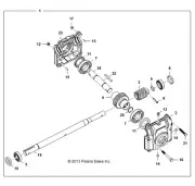 Polaris Gearbox, Genuine OEM Part 3120418, Qty 1