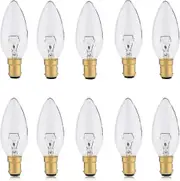 B15 Candle Bulb 2?5?? 10 Pack Sbc Dimmable Small Bayonet Light Bulbs Soft Warm White 2700k 260 Lumen