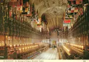 Vintage Postcard of Inside Windsor Castle St. Georges Chapel Unposted 1970