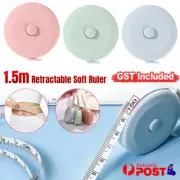 1.5m Retractable Body Measuring Soft Ruler Sewing Cloth Tailor Tape Measure