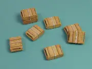 MODERN RUSSIAN AMMO CRATES FOR AK-47 KALASHNIKOV 7,62mm AMMO #E036 1/35 EUREKA