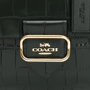 【COACH】Morgan馬車LOGO鱷魚壓紋手提/肩背兩用包(多款任選)