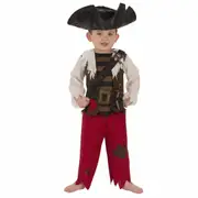 Pirate Matey Captain Hook Caribbean Buccaneer Book Week Child Boys Costume