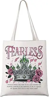 UJIMS Powerless Inspired Gifts Fearless Book Lover Tote Bag Romantasy Reading Lovers Merch for Bookish