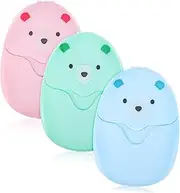 3Pcs Travel Soap Sheets Lightweight Portable Hand Soap Flakes for Washing Hands Face Body Multi Functional Travel Supplies for Hiking Outdoor Essentials